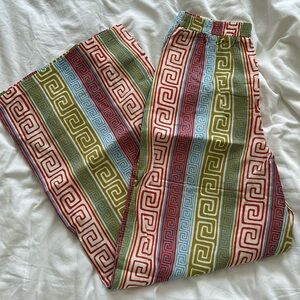 VRG GRL Wide Leg Pattern Pants